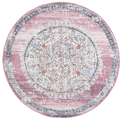 Sydney 6 Medalion Transitional Blush Rug - ADORE RUGS and FLOORING
